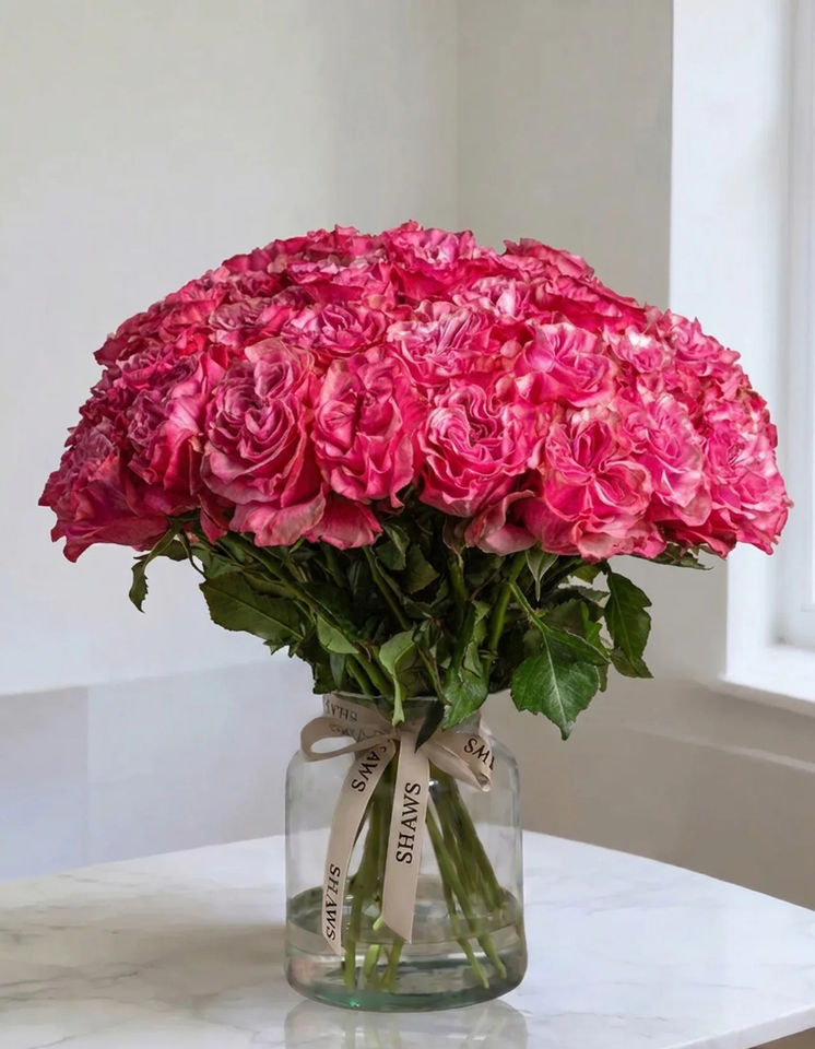 Country Queen Rose Dome floral arrangement by Shaws of Covent Garden