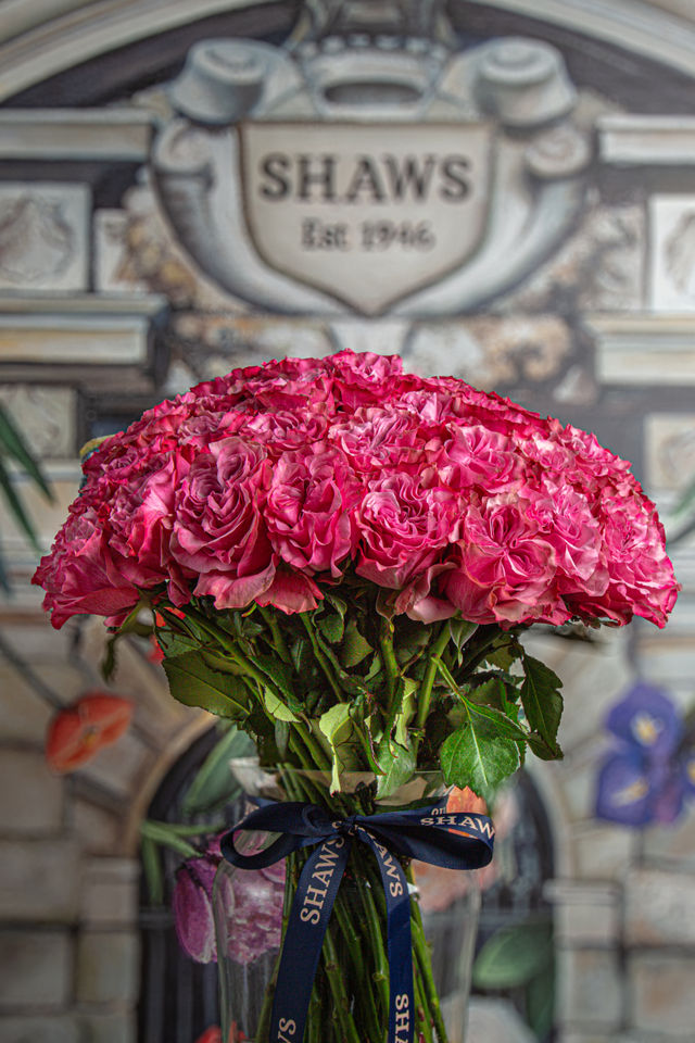 Country Queen Rose Dome floral arrangement by Shaws of Covent Garden - view 2