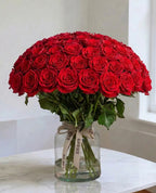 Classic Red Rose Dome floral arrangement by Shaws of Covent Garden