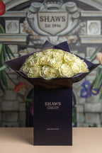 Classic White Rose Dome Rose floral arrangement by Shaws of Covent Garden - view 4