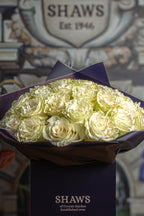 Classic White Rose Dome Rose floral arrangement by Shaws of Covent Garden - view 5