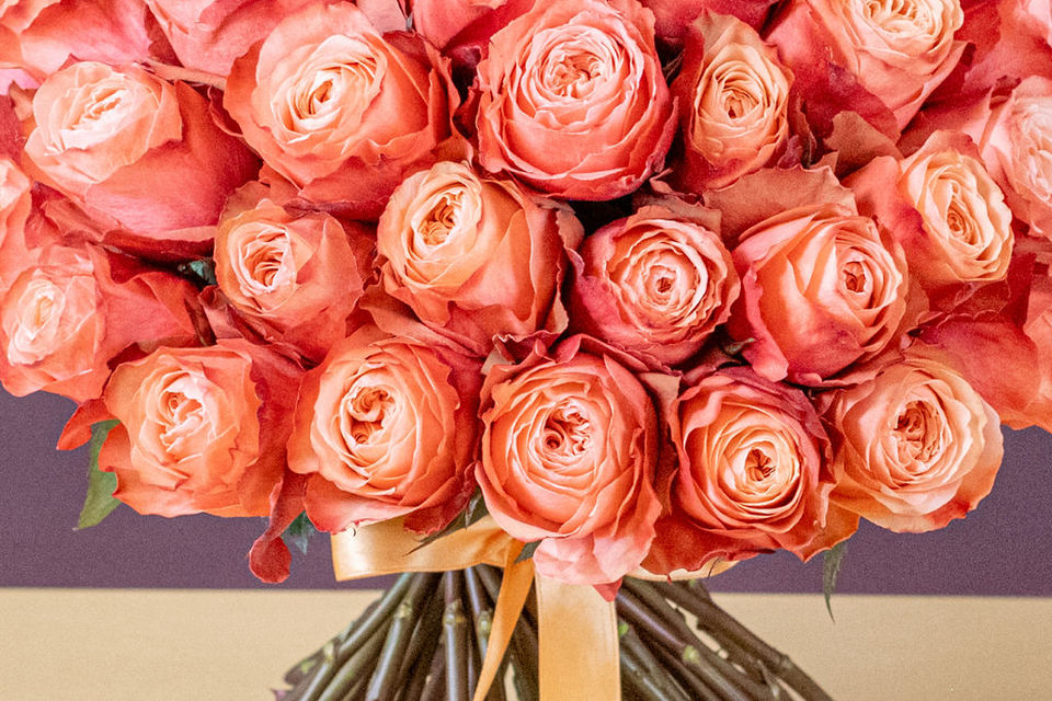 Classic White Rose Dome Rose floral arrangement by Shaws of Covent Garden - view 15