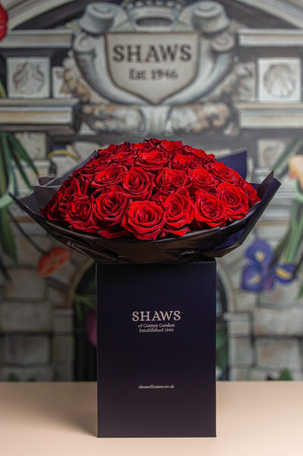 Classic Red Rose Dome floral arrangement by Shaws of Covent Garden - view 4