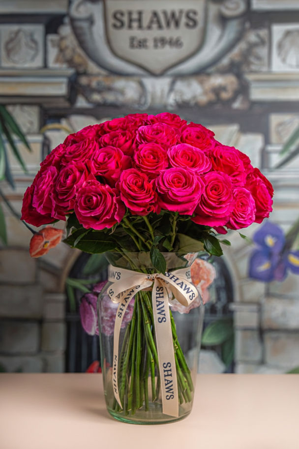 Hot Spot Rose Dome floral arrangement by Shaws of Covent Garden - view 3