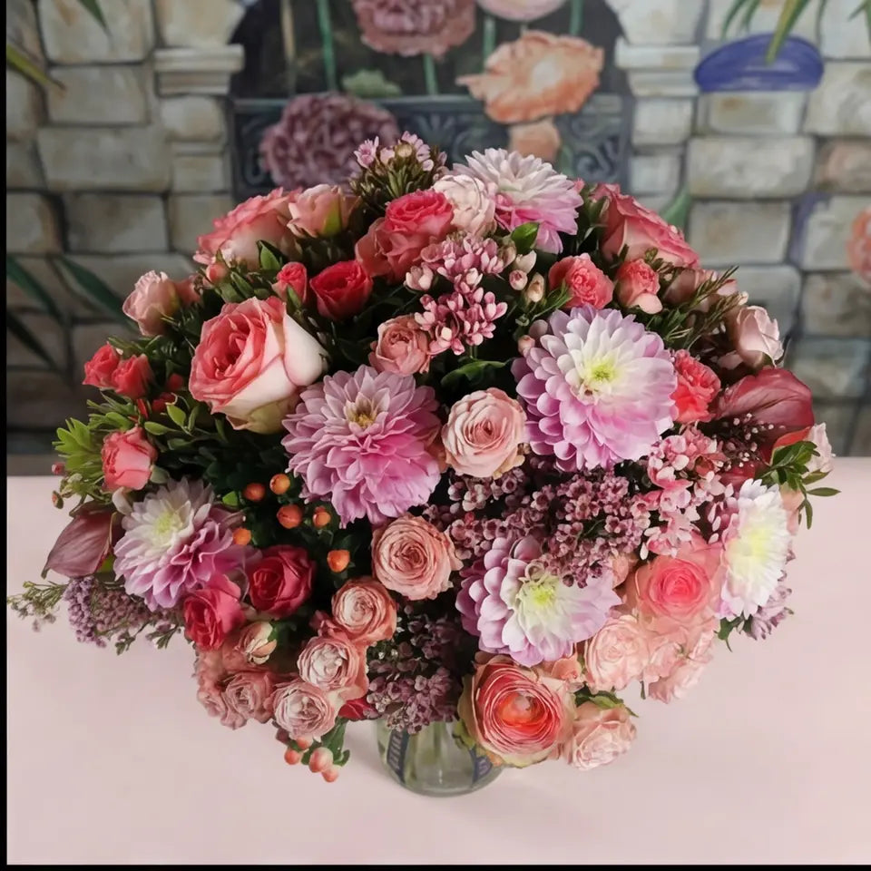 Pink Dance floral arrangement by Shaws of Covent Garden - view 4