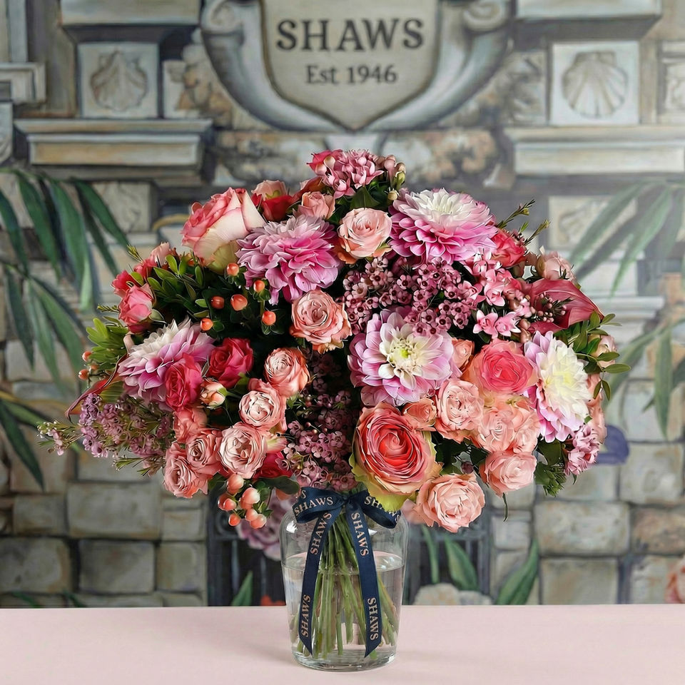 Pink Dance floral arrangement by Shaws of Covent Garden - view 3