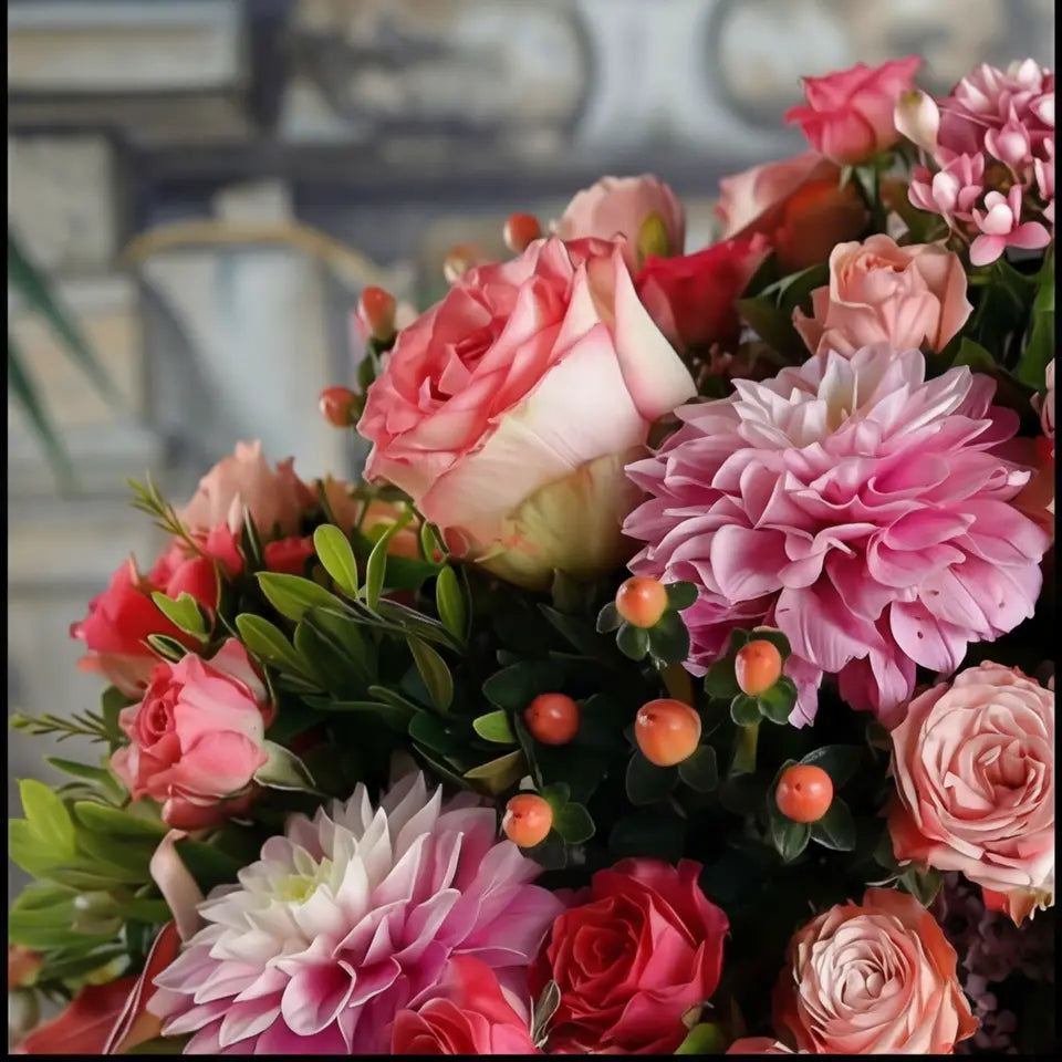Pink Dance floral arrangement by Shaws of Covent Garden - view 5