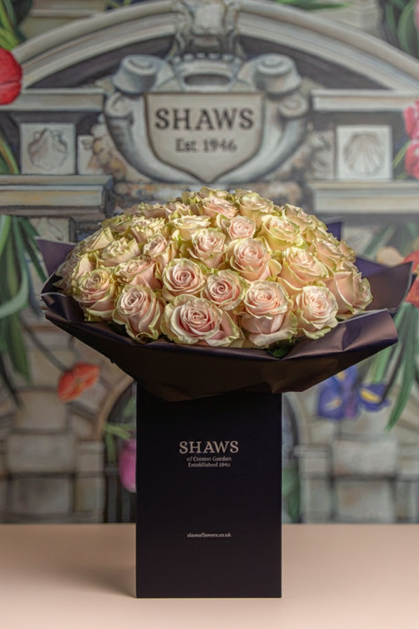 Pink Mondial Rose Dome floral arrangement by Shaws of Covent Garden - view 3