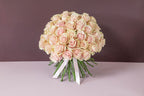 Pink Mondial Rose Dome floral arrangement by Shaws of Covent Garden - view 9
