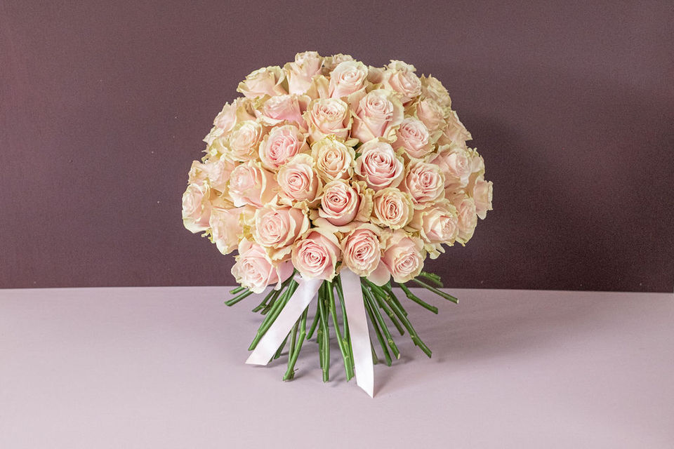 Pink Mondial Rose Dome floral arrangement by Shaws of Covent Garden - view 9