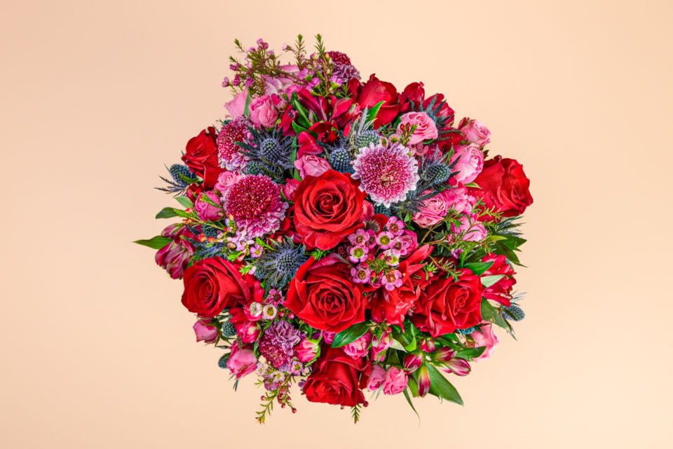 Red Rose Beauty floral arrangement by Shaws of Covent Garden - view 4
