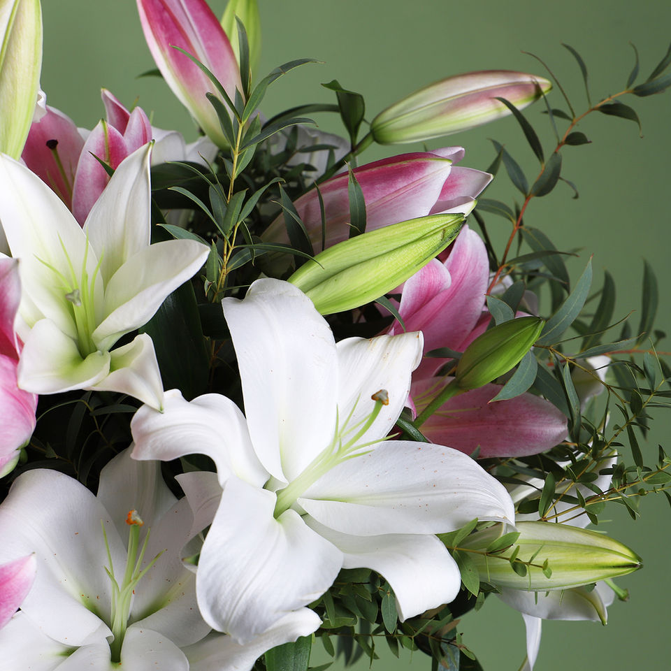 Superior Lily Bouquet floral arrangement by Shaws of Covent Garden - view 2